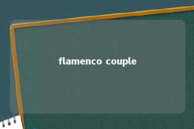 flamenco couple 