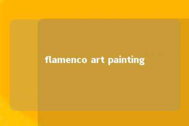 flamenco art painting 