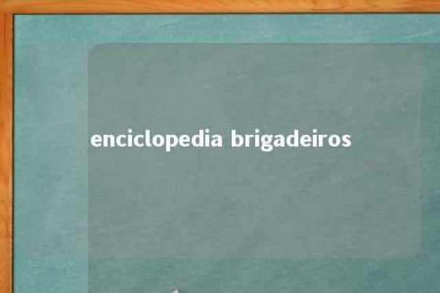 enciclopedia brigadeiros 