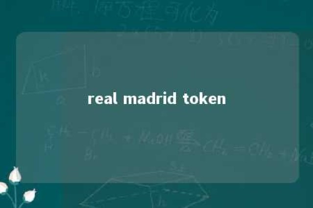 real madrid token 