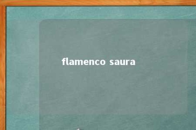 flamenco saura 