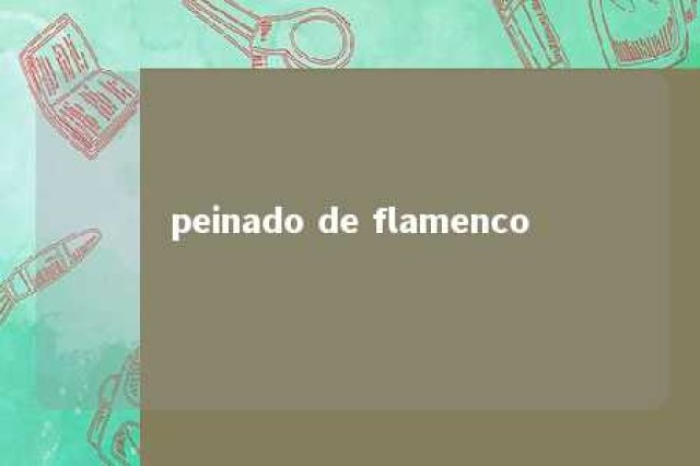 peinado de flamenco 