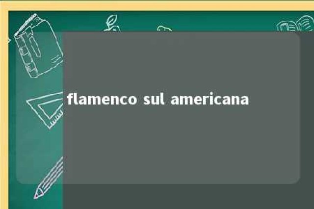 flamenco sul americana 