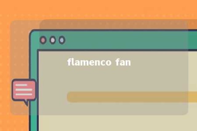 flamenco fan 