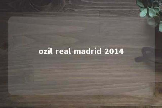 ozil real madrid 2014 