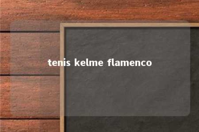 tenis kelme flamenco 