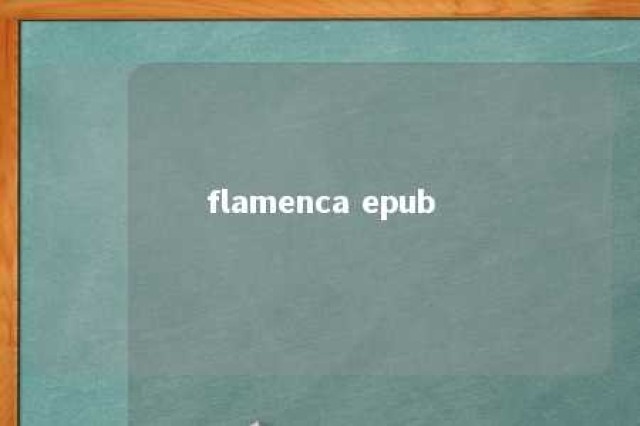 flamenca epub 