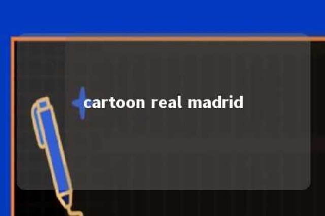 cartoon real madrid 