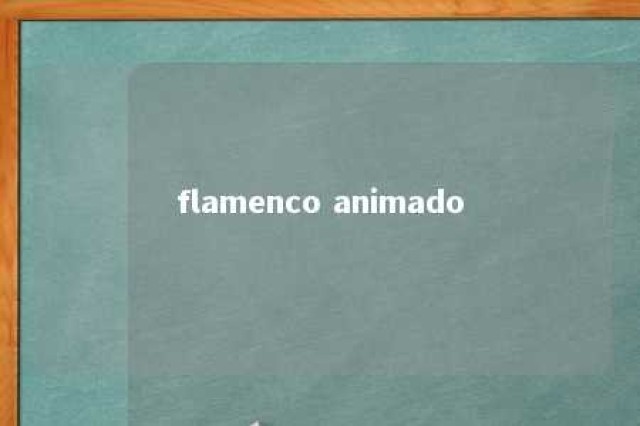 flamenco animado 