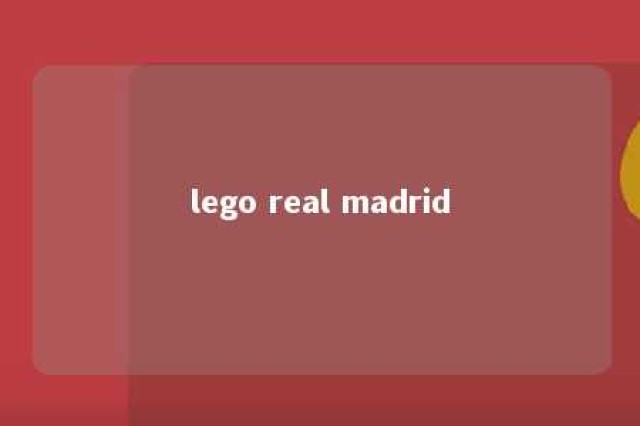 lego real madrid 