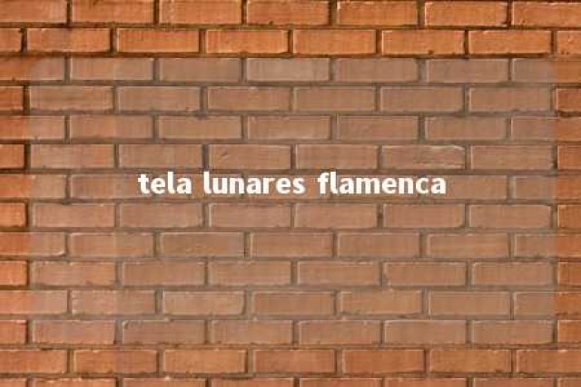 tela lunares flamenca 