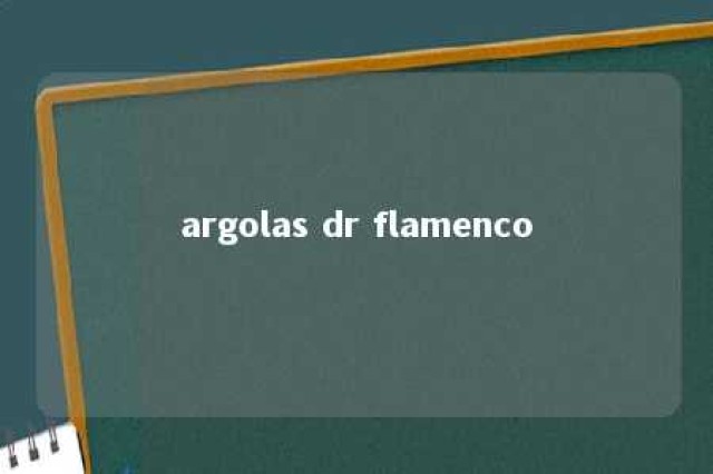 argolas dr flamenco 