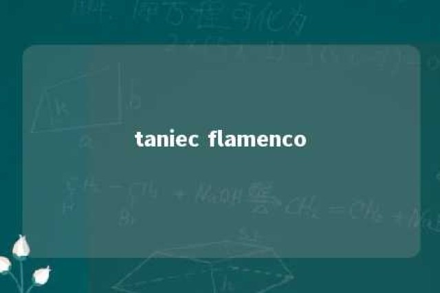 taniec flamenco 