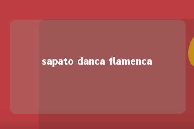 sapato danca flamenca 