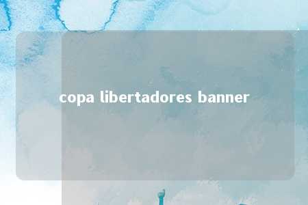 copa libertadores banner