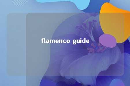 flamenco guide