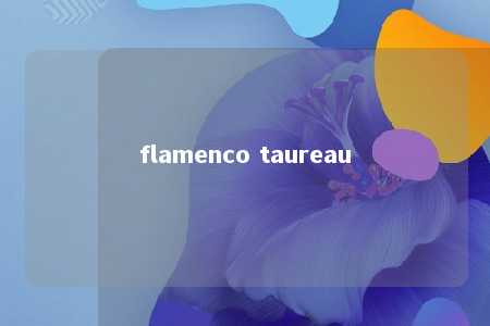 flamenco taureau