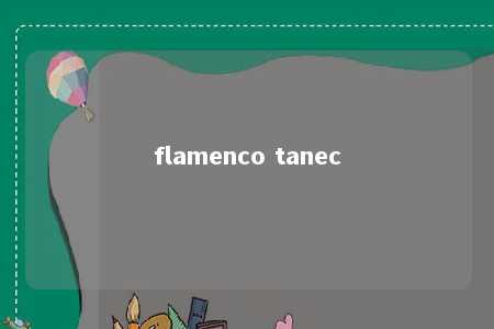 flamenco tanec