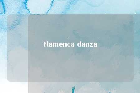 flamenca danza