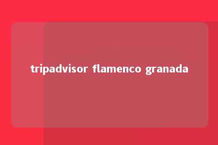 tripadvisor flamenco granada