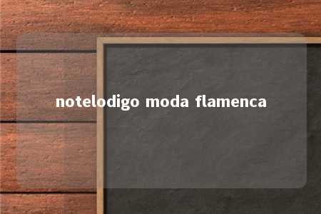 notelodigo moda flamenca