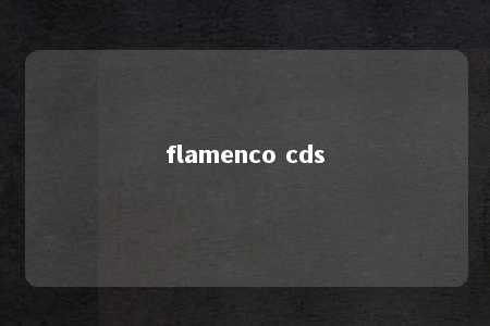 flamenco cds