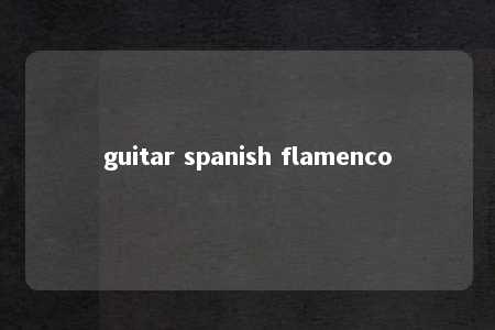 guitar spanish flamenco