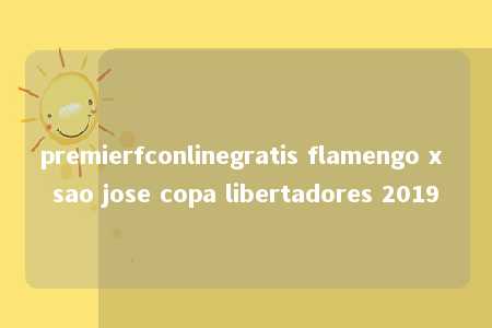 premierfconlinegratis flamengo x sao jose copa libertadores 2019