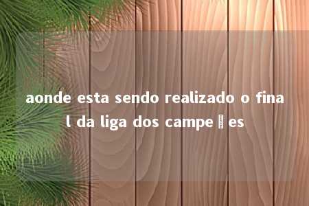 aonde esta sendo realizado o final da liga dos campeões